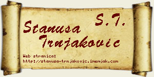 Stanuša Trnjaković vizit kartica